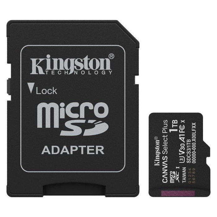 Kingston Canvas Select Plus 1TB microSDXC con Adaptador